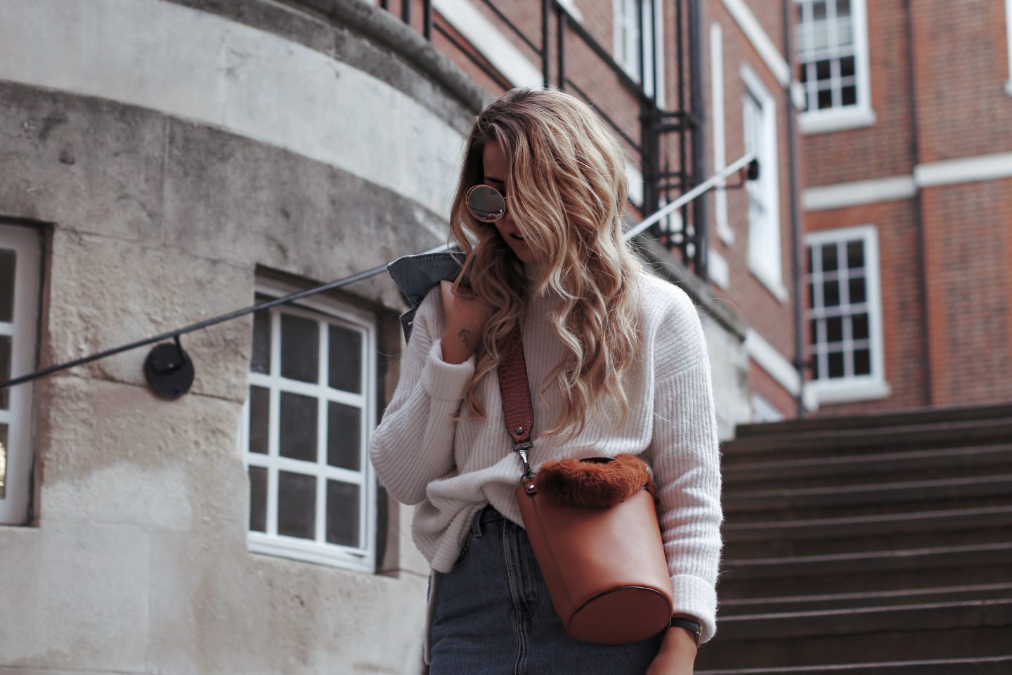 copper garden, lfw outfits, autumn trends 2017, uk London fashion blogger, double denim